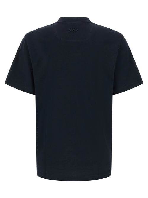 Brioni Cotton T-Shirt in Blue