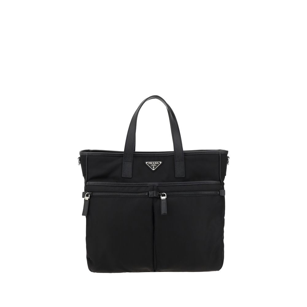 Prada Re-Nylon Shoulder Bag in Black