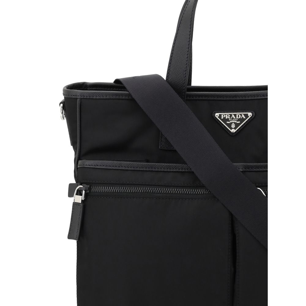 Prada Re-Nylon Shoulder Bag in Black
