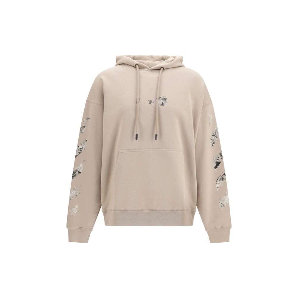 Off-White Φούτερ από 100% βαμβάκι σε Μπεζ