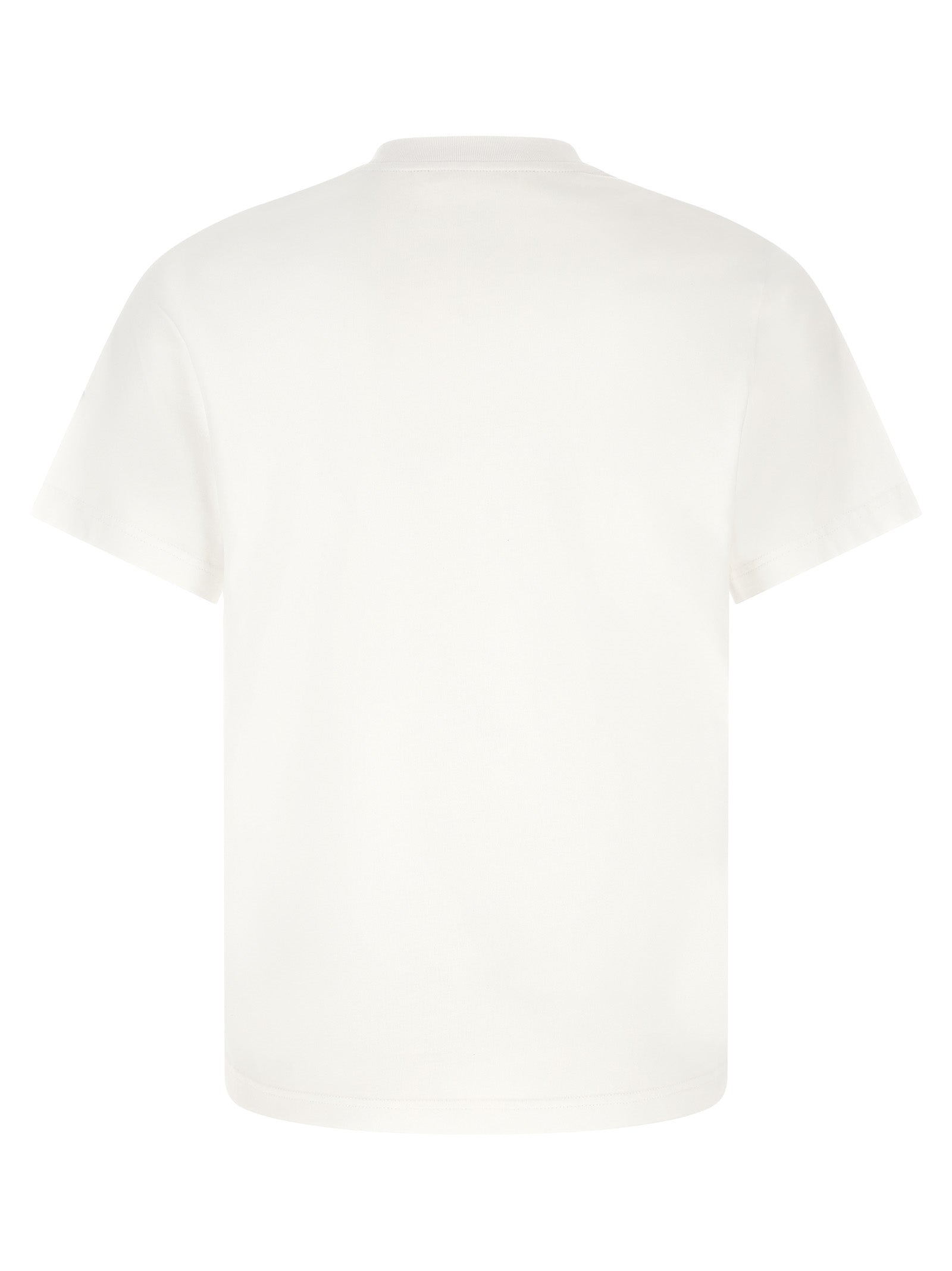 Moncler 100% Cotton T-Shirt in White