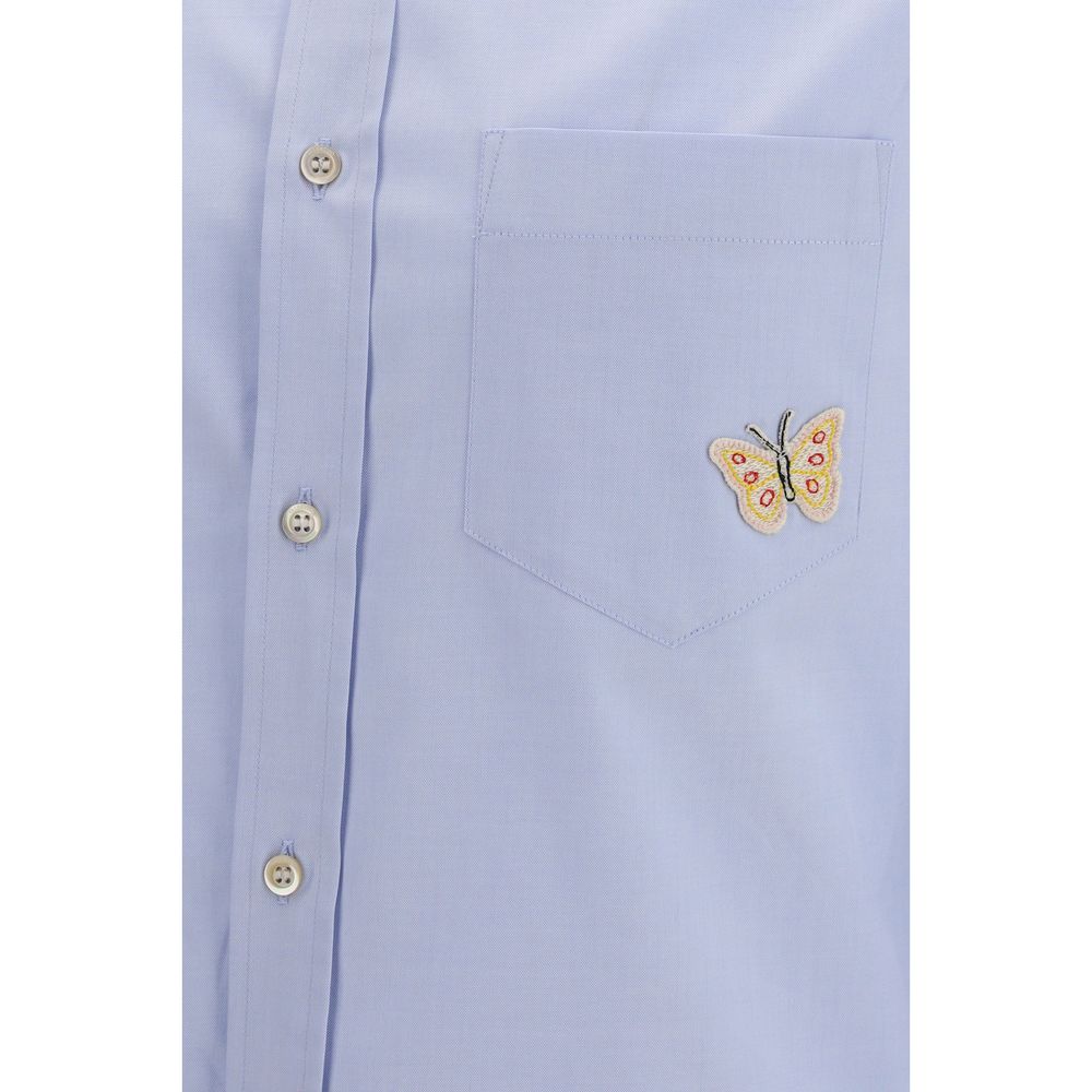 Valentino Garavani 100% Cotton Dress Shirt in Blue