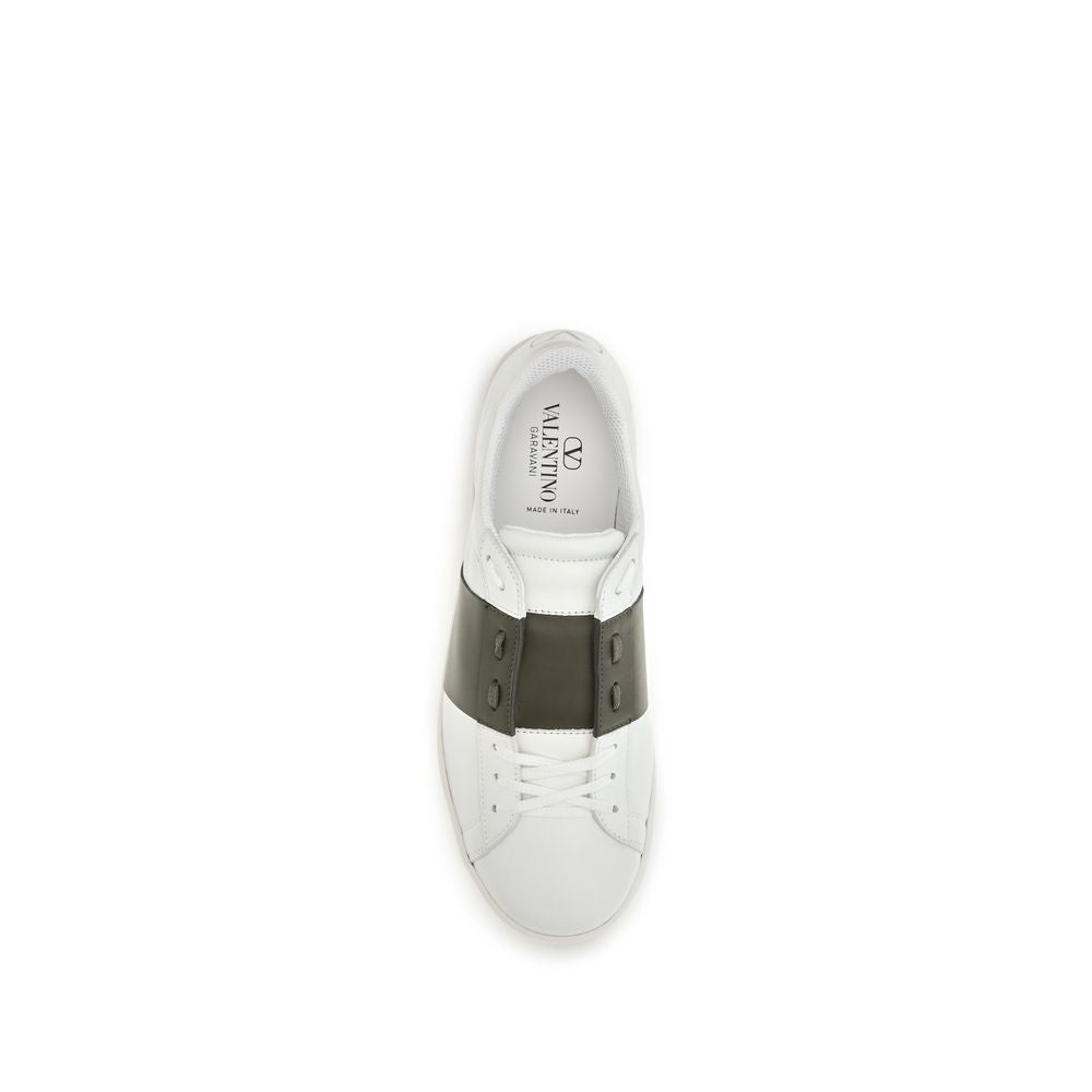 Valentino Garavani Calf Leather Sneakers in White