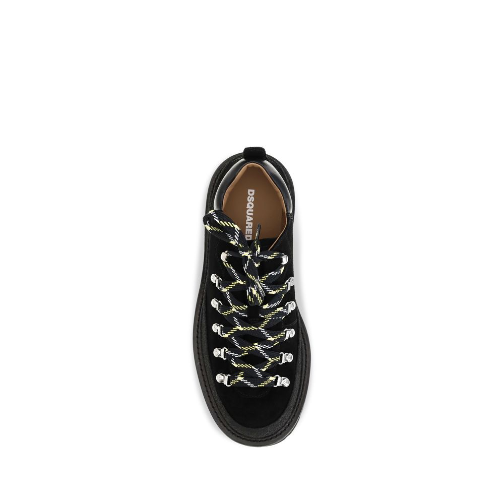 Dsquared² Δερμάτινα Sneakers από Δέρμα Μοσχαριού σε Μαύρο