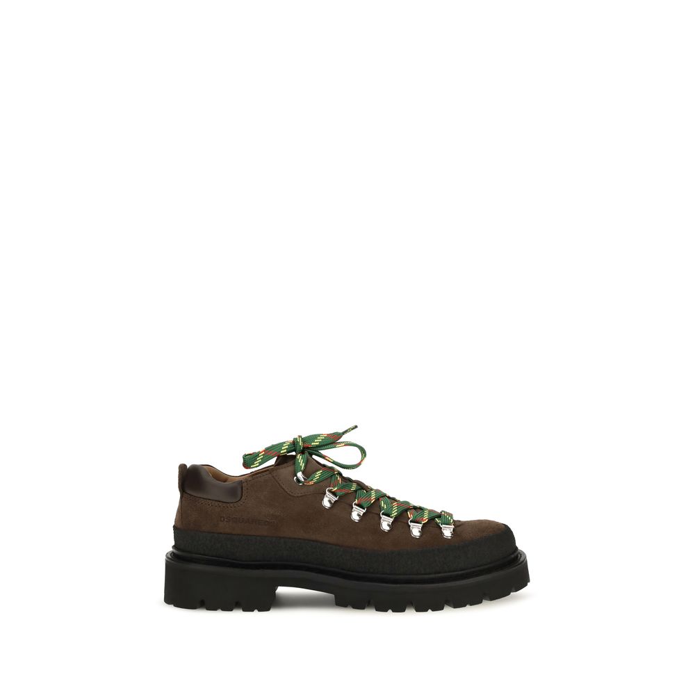 Dsquared² Calf Leather Lace-Up Boots in Brown