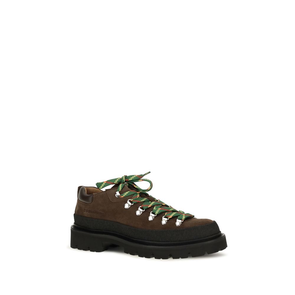 Dsquared² Calf Leather Lace-Up Boots in Brown