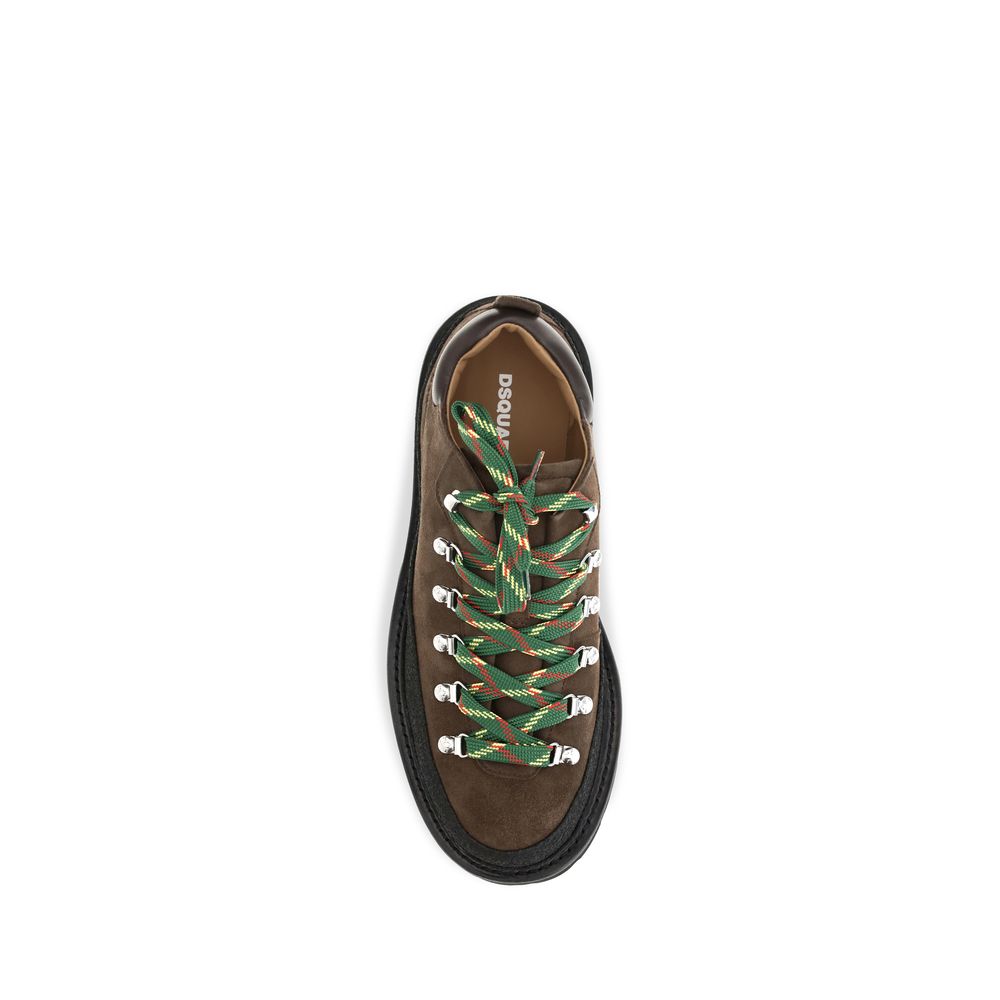 Dsquared² Calf Leather Lace-Up Boots in Brown