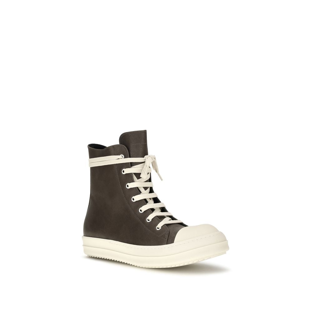 Rick Owens Sneakers Ψηλό Κορυφή από Δέρμα Μοσχαριού σε Καφέ