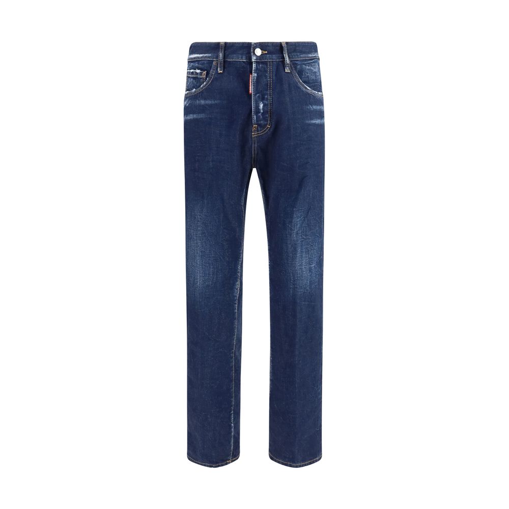 Dsquared² Cotton Straight-Leg Jeans in Blue