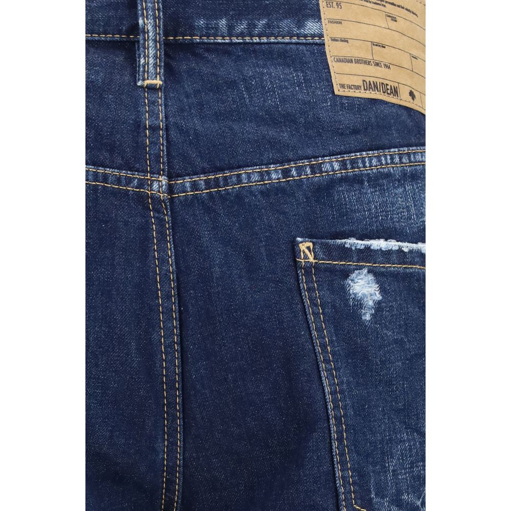 Dsquared² Cotton Straight-Leg Jeans in Blue