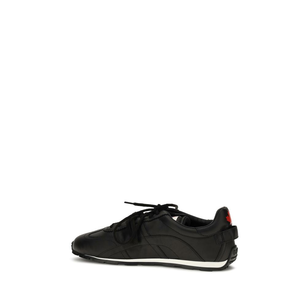Dsquared² Black Calf Leather Sneakers