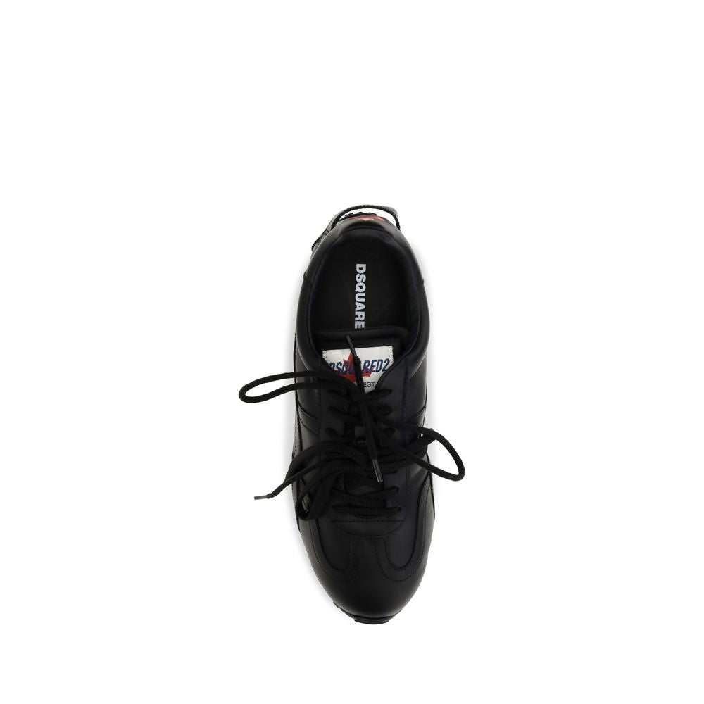Dsquared² Black Calf Leather Sneakers