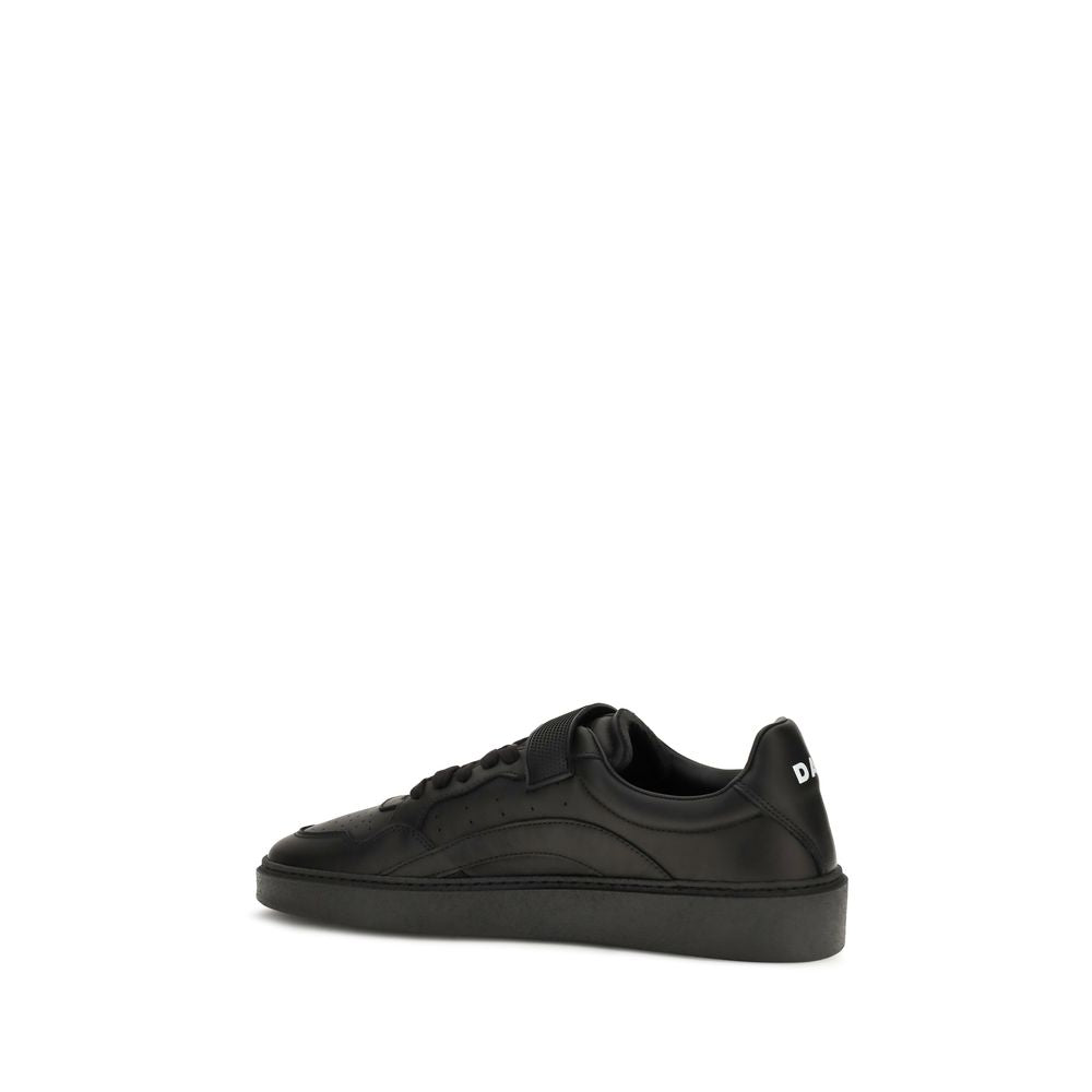 Dsquared² Black Calf Leather Sneakers