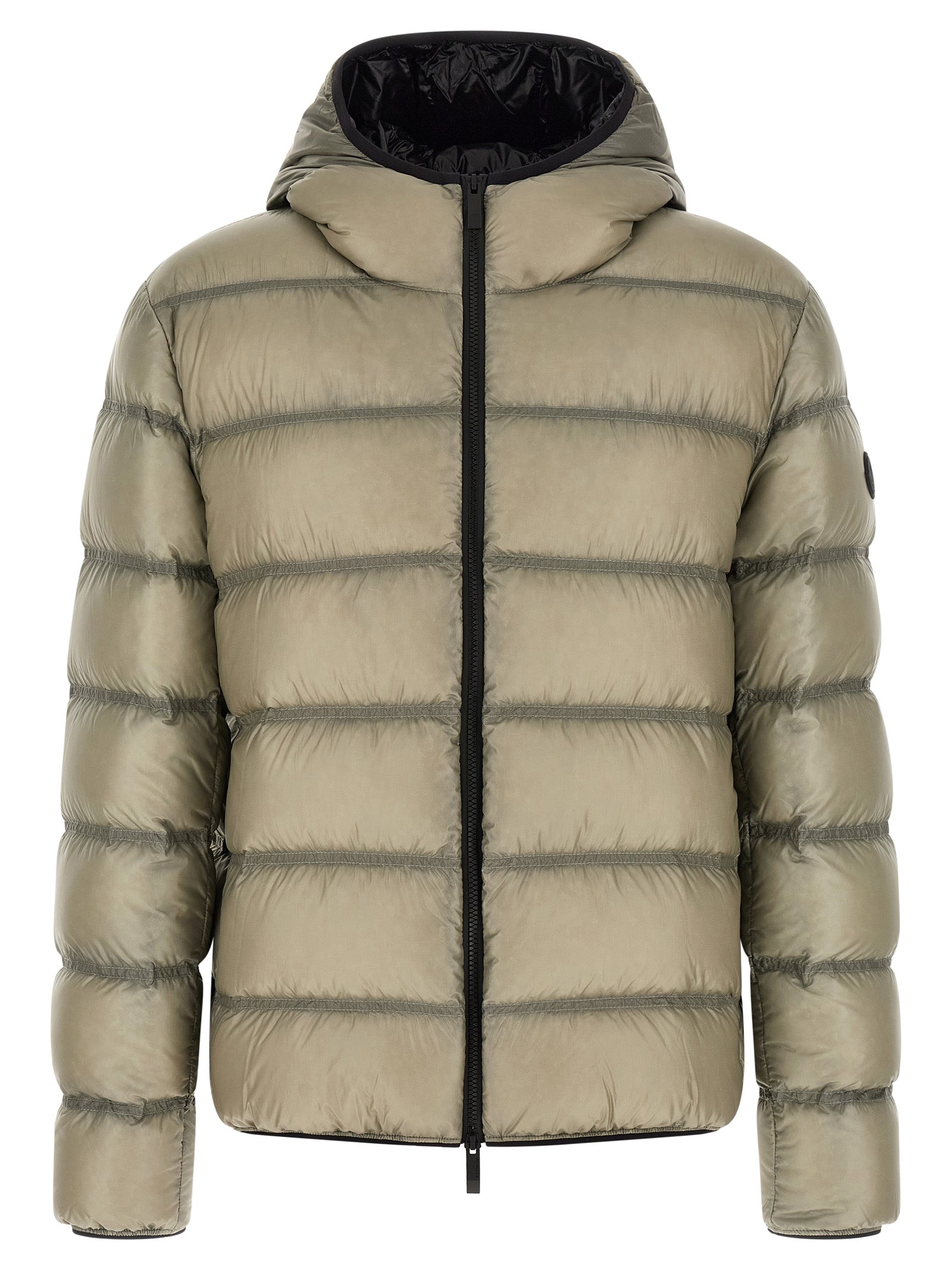 Moncler Polyamide Full-Length Jacket in Beige