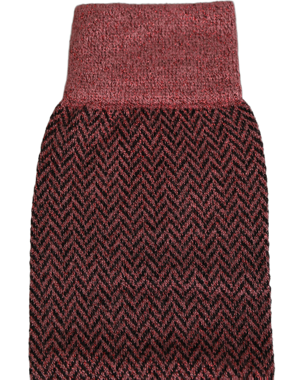 Dolce & Gabbana Over-the-Calf Ribbed Socks in Burgundy