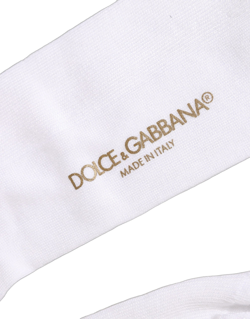 Dolce & Gabbana Κάλτσες από Βισκόζη Πάνω από το Γόνατο σε Λευκό