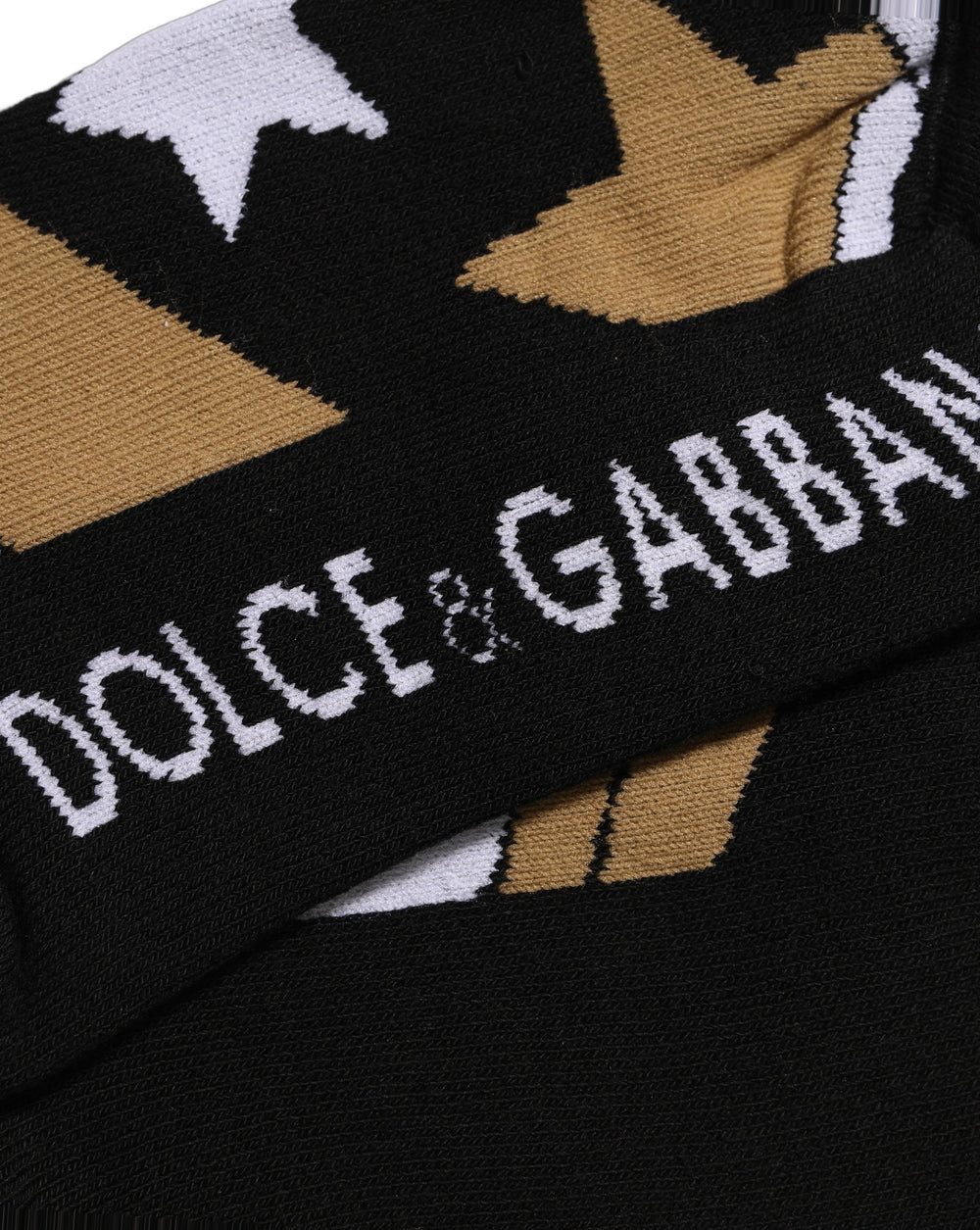 Dolce & Gabbana Cotton Blend Over-the-Calf Socks in White with Polka Dot Pattern