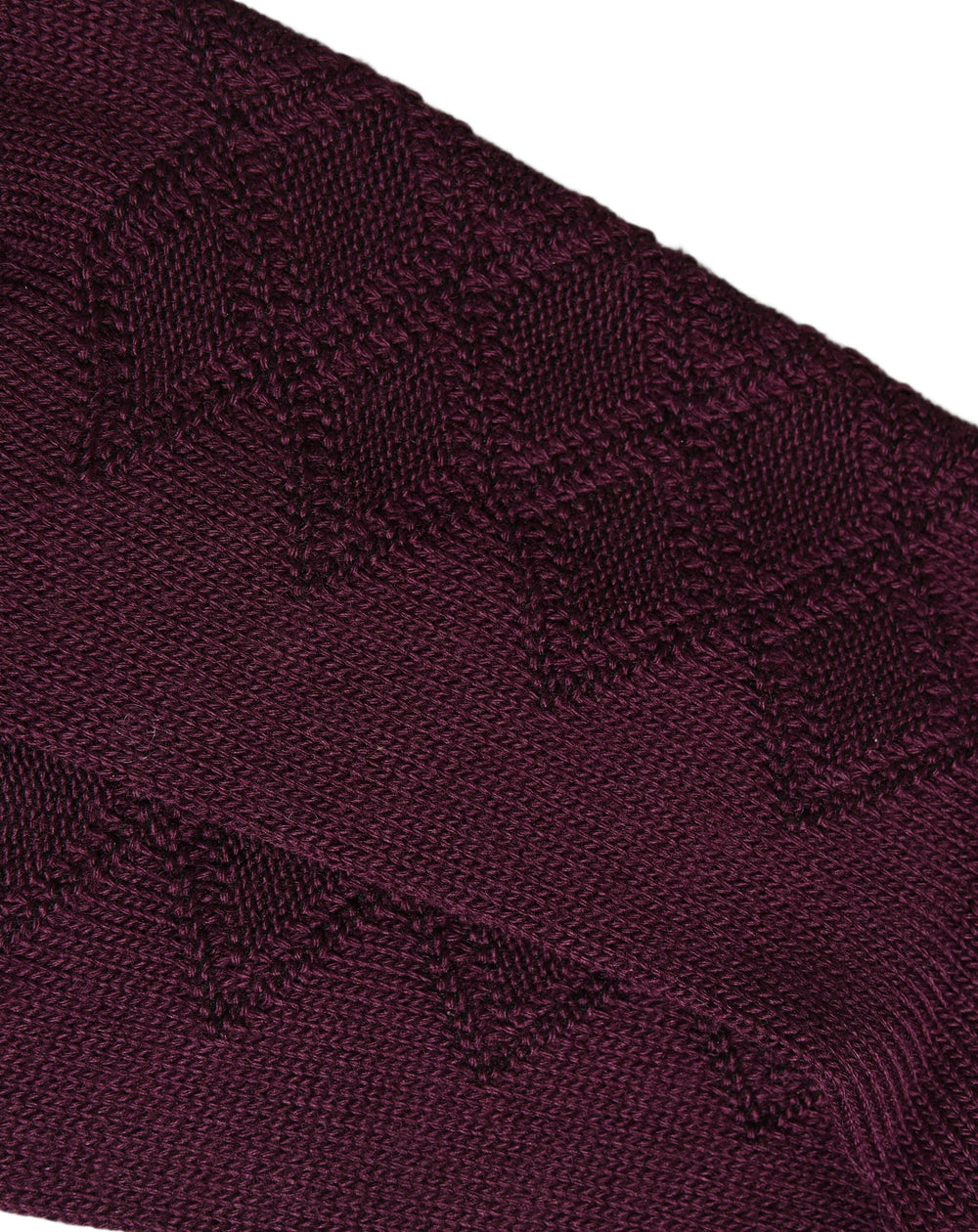 Dolce & Gabbana Wool Blend Knee-High Socks in Burgundy