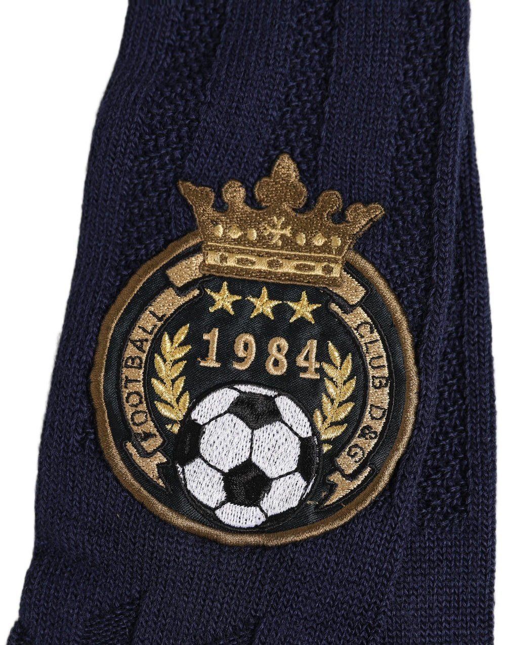 Dolce & Gabbana Wool Blend Knee-High Socks in Navy Blue