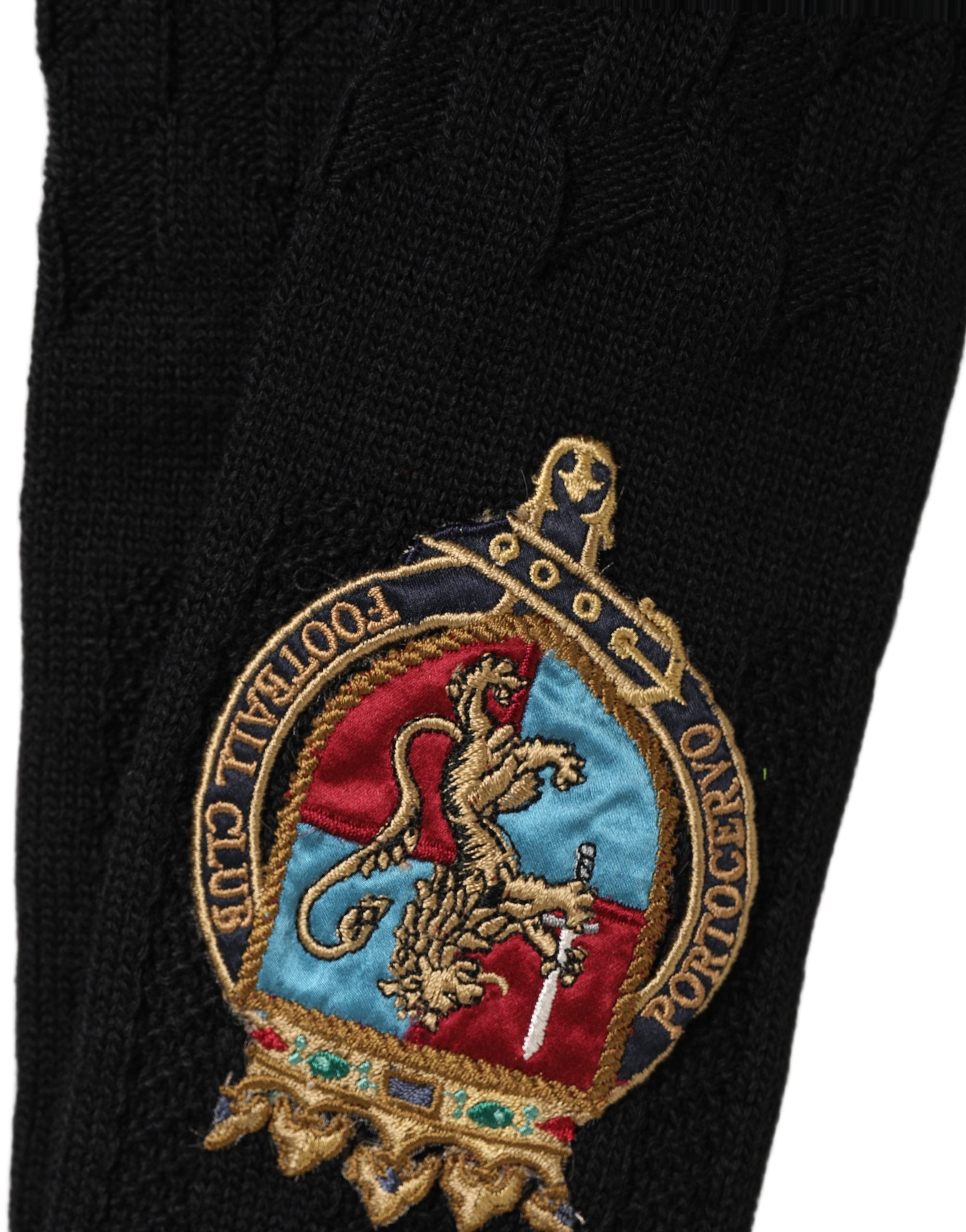 Dolce & Gabbana Wool Blend Knee-High Socks in Black