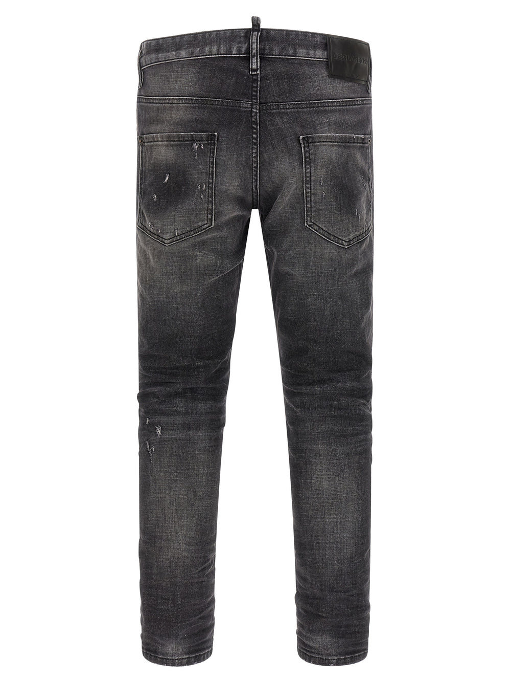 Gray Cotton Skinny Jeans