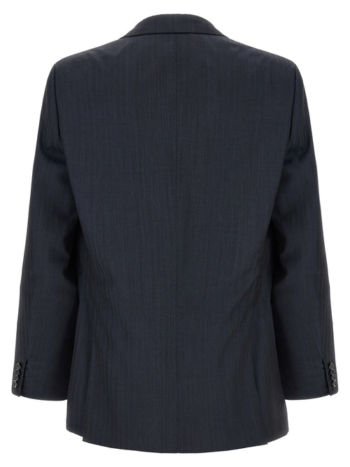 Brioni Σακάκι από μαλλί σε Μπλε