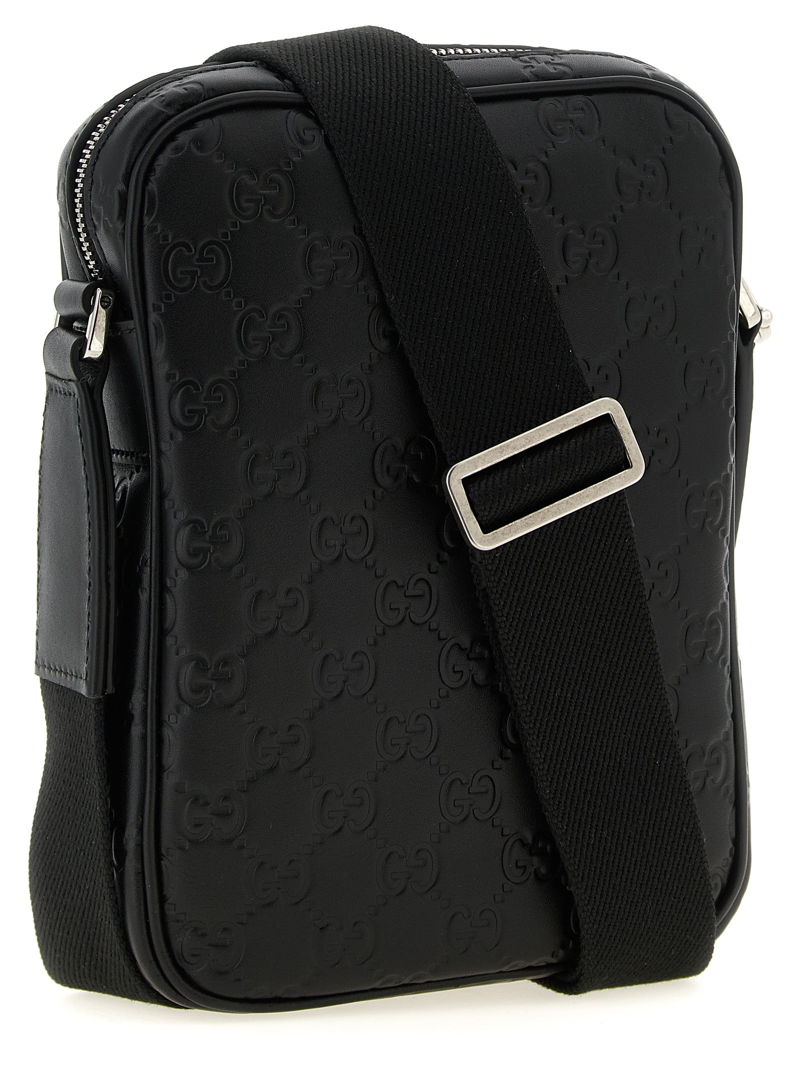 Gucci Calfskin Crossbody Bag in Black