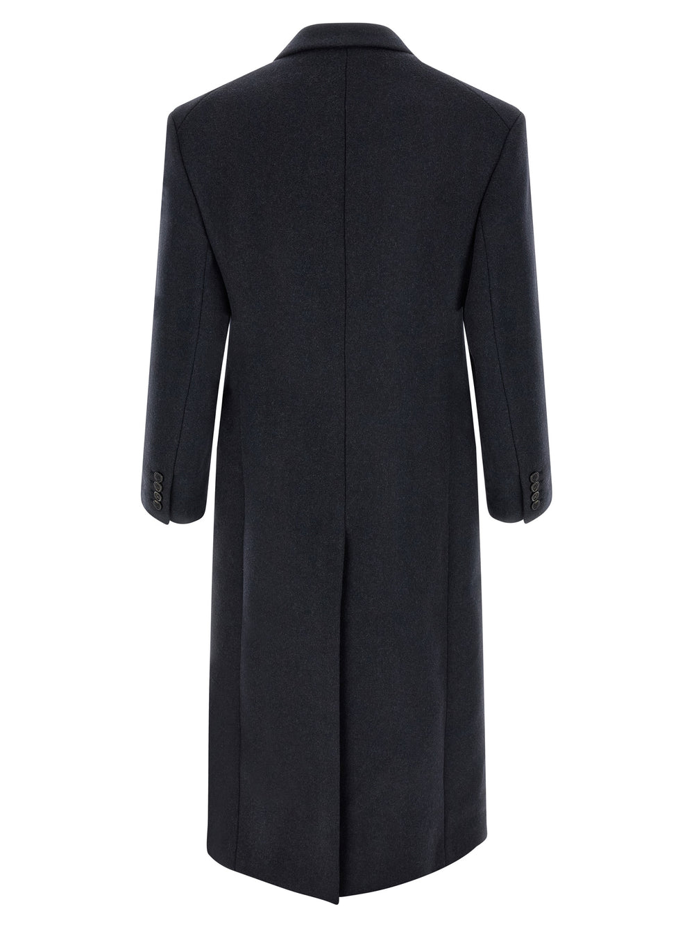 Saint Laurent 100% Wool Coat in Blue