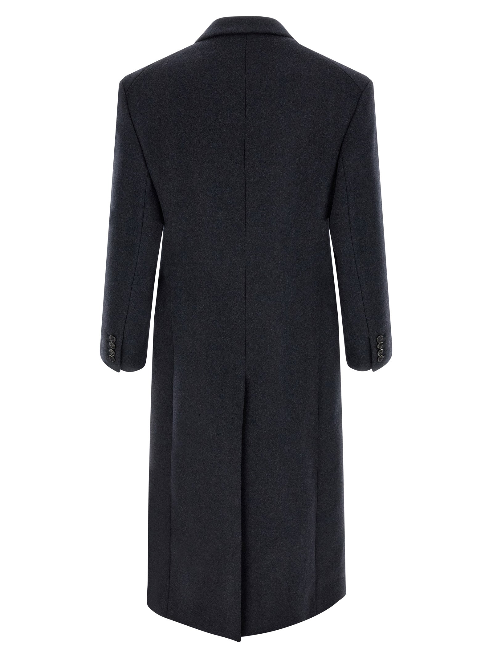 Saint Laurent 100% Wool Coat in Blue
