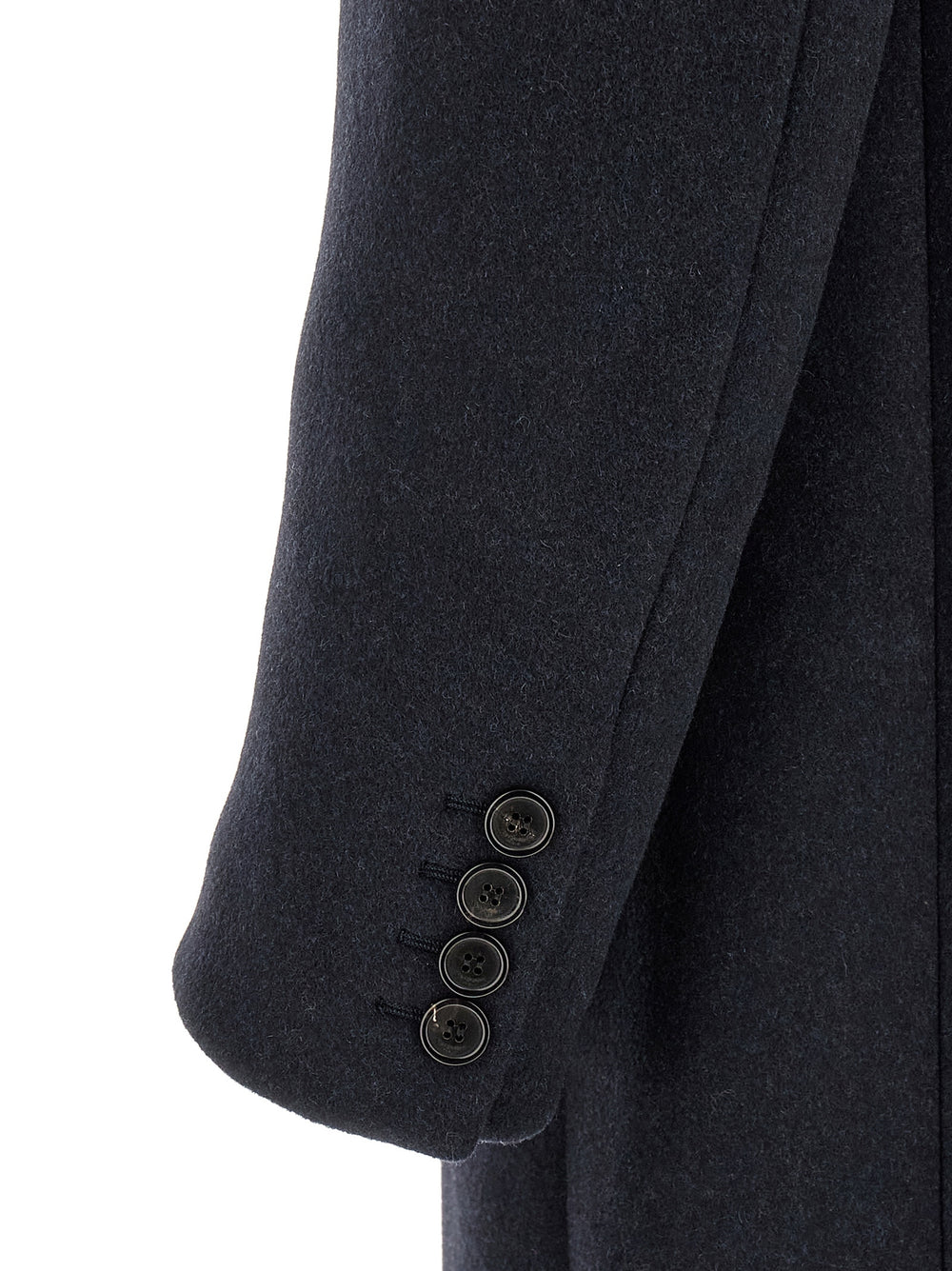 Saint Laurent 100% Wool Coat in Blue