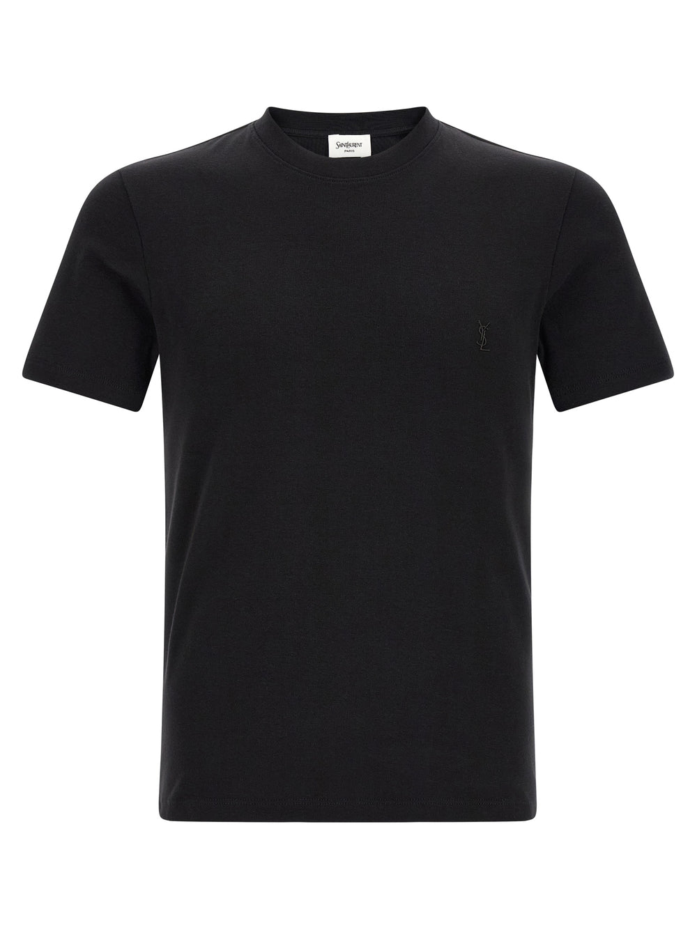 Saint Laurent 100% Cotton T-Shirt in Black