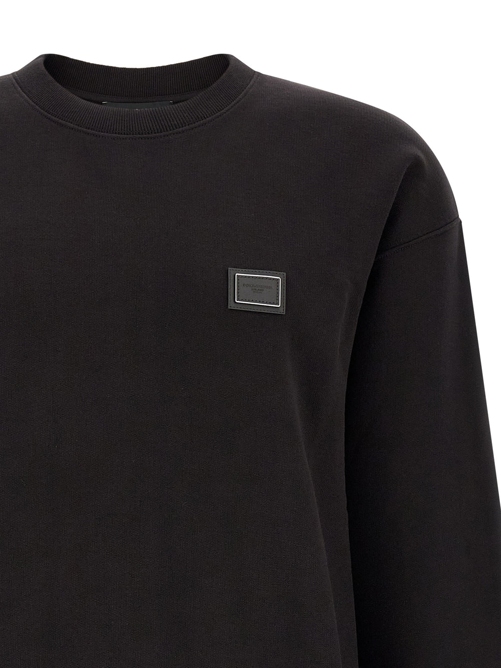 Dolce & Gabbana 100% Cotton Sweatshirt in Black