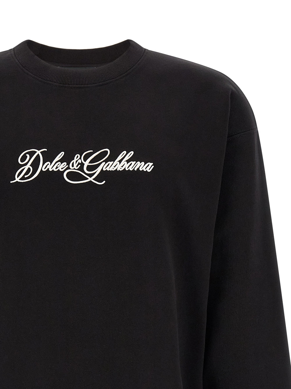 Dolce & Gabbana Φούτερ από 100% βαμβάκι σε Μαύρο
