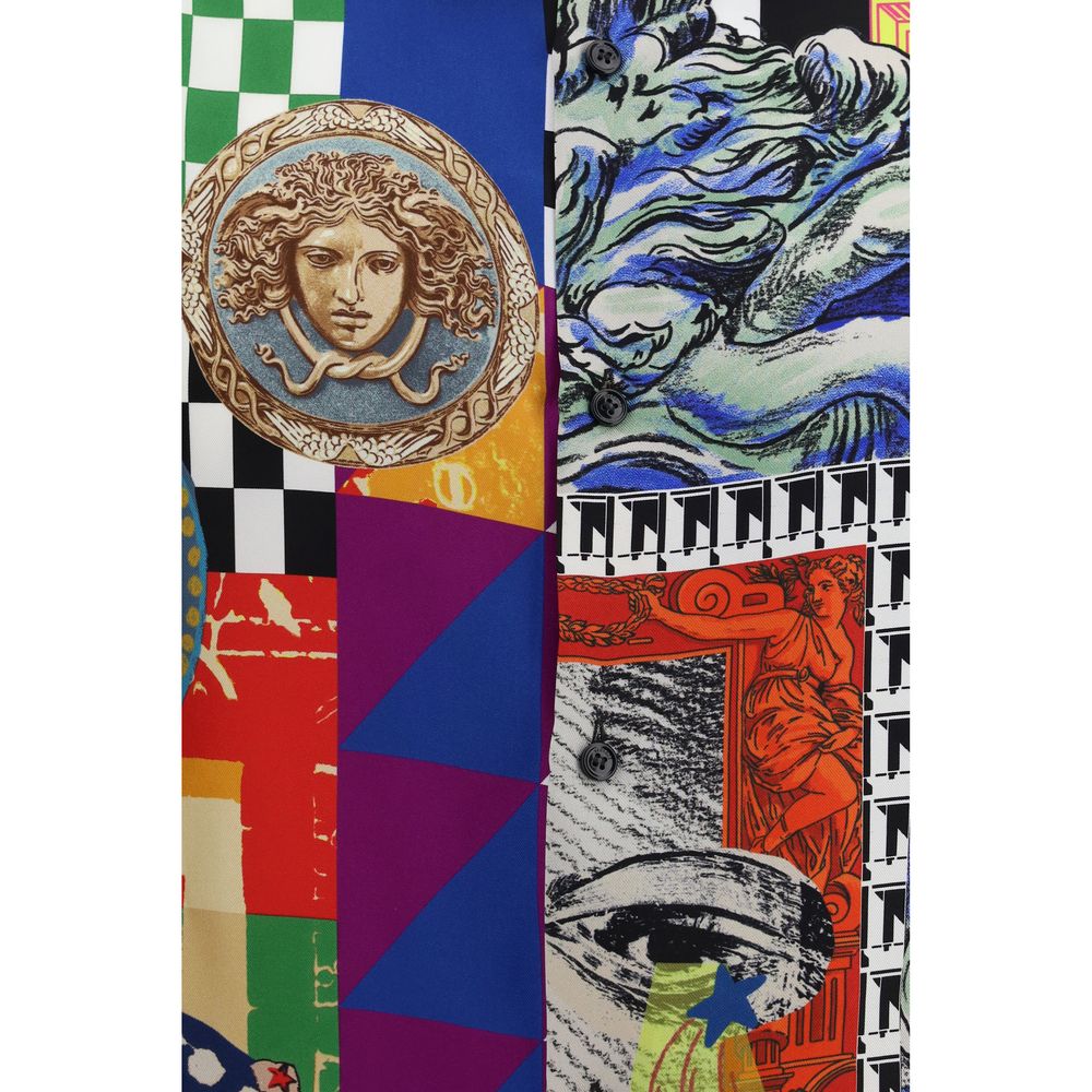 Versace Πουκάμισο από 100% Μετάξι σε Πολύχρωμο