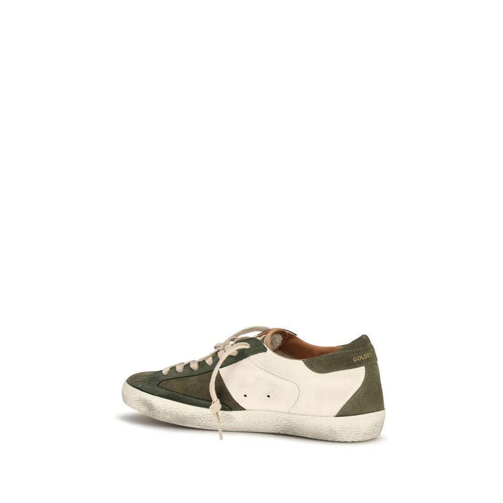 Golden Goose Super-Star Calf Leather Sneakers in Bicolor