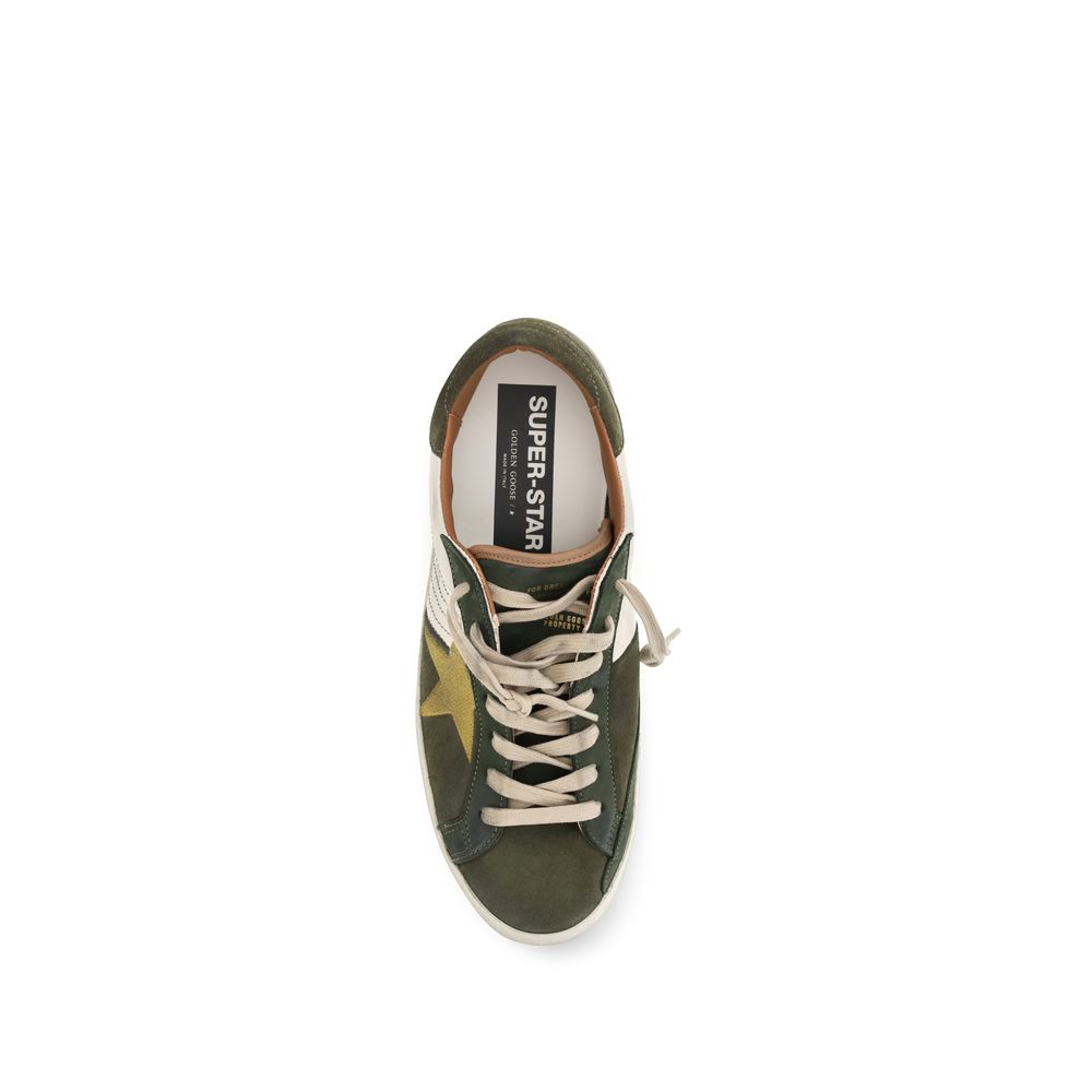 Golden Goose Super-Star Calf Leather Sneakers in Bicolor