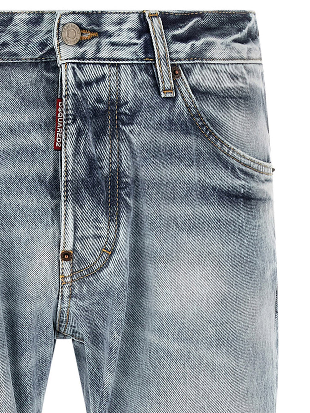 Dsquared² Τζιν από 100% Βαμβάκι σε Γαλάζιο