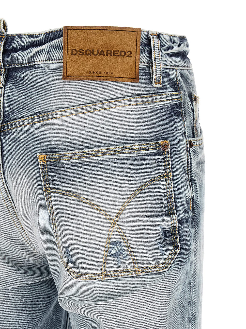 Dsquared² Τζιν από 100% Βαμβάκι σε Γαλάζιο