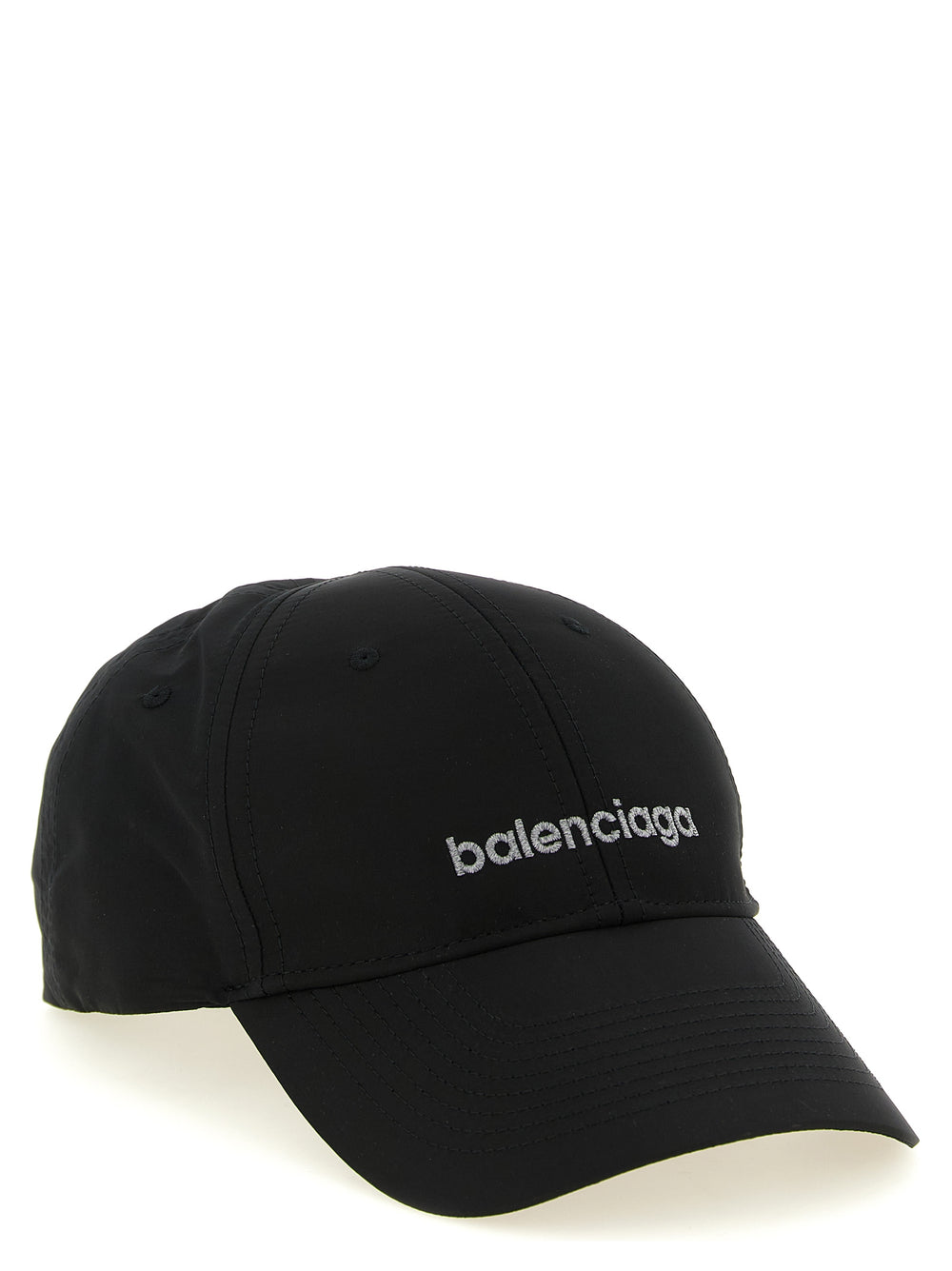 Balenciaga 100% Polyester Baseball Cap in Black