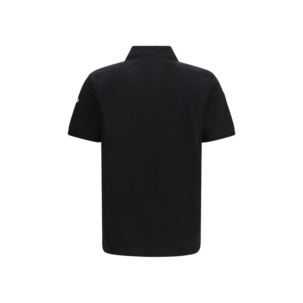 Moncler Cotton Polo Shirt in Black