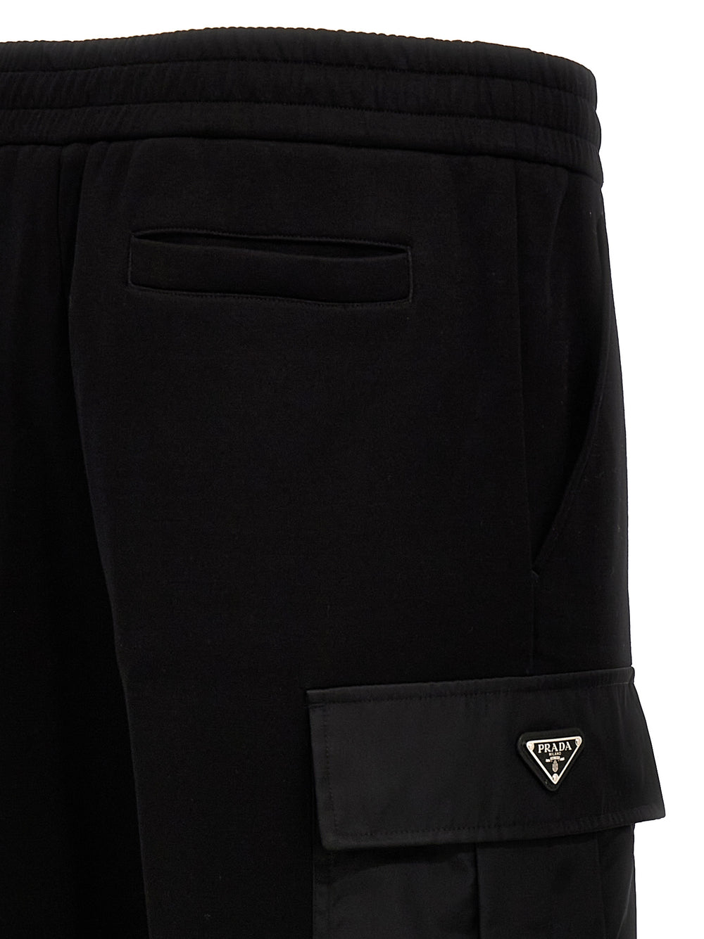 Prada Παντελόνι Φόρμας από Βαμβάκι σε Μαύρο