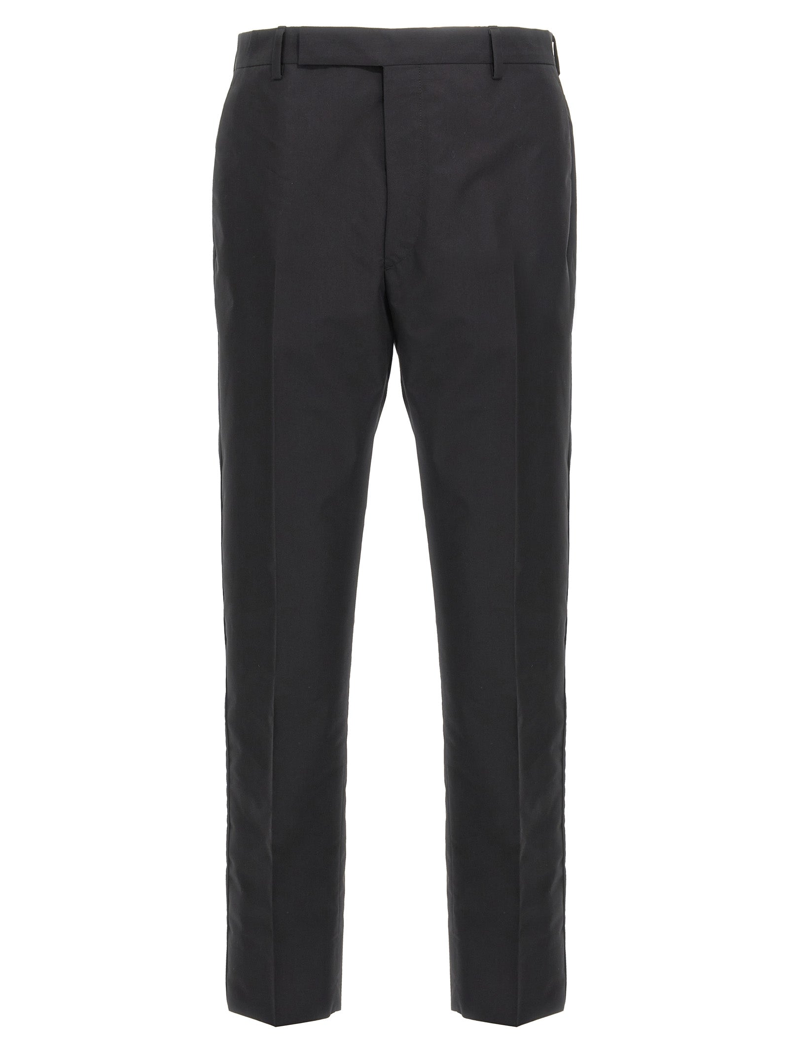 Prada Cotton Dress Pants in Black