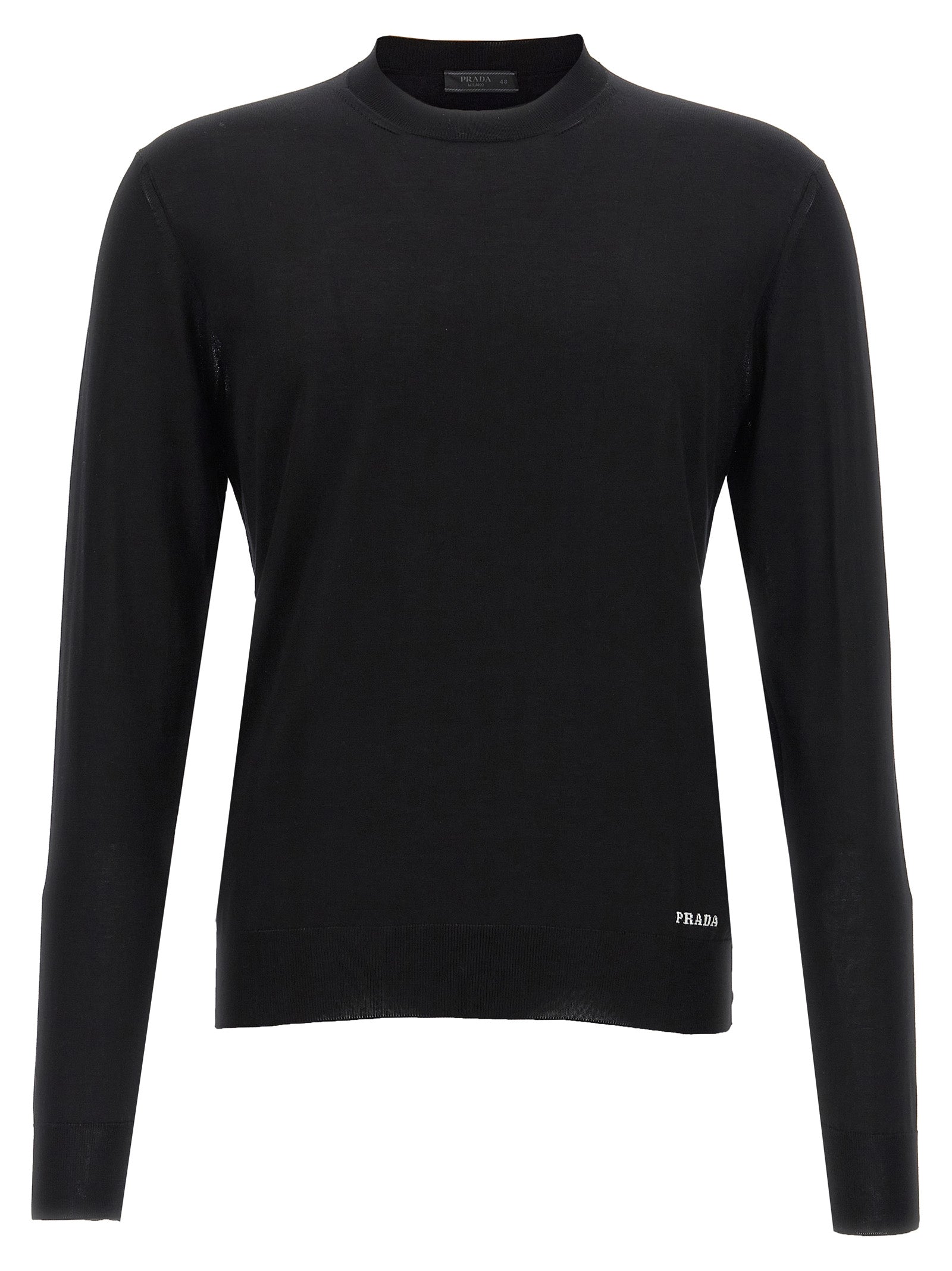 Prada 100% Silk Cardigan in Black