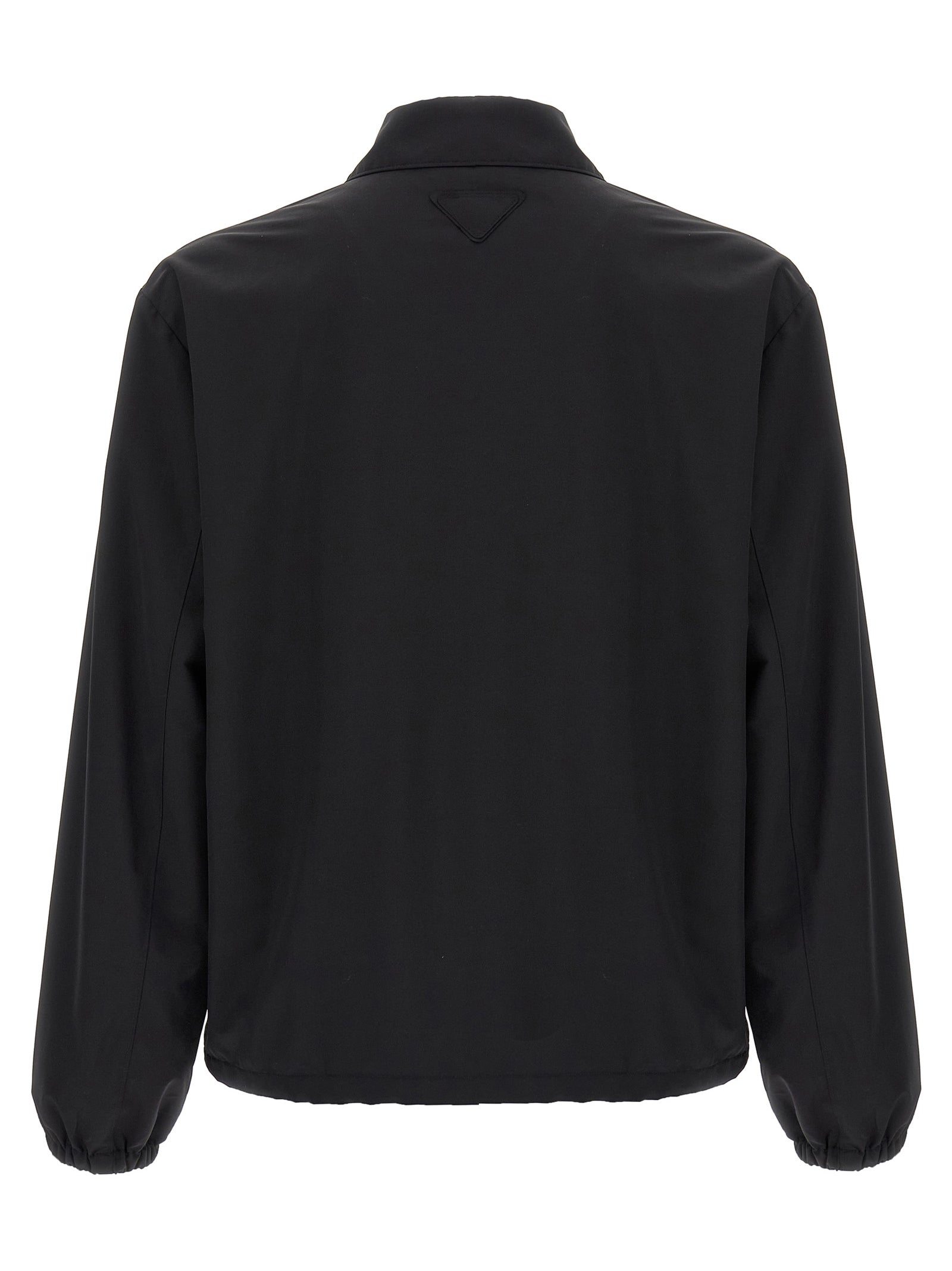 Prada Virgin Wool Full-Length Jacket in Black