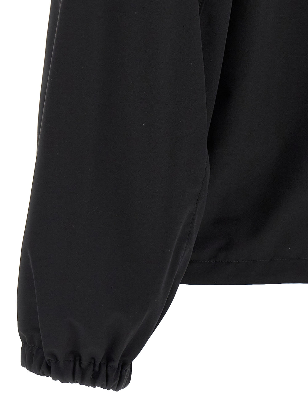 Black Virgin Wool Full-Length Jacket