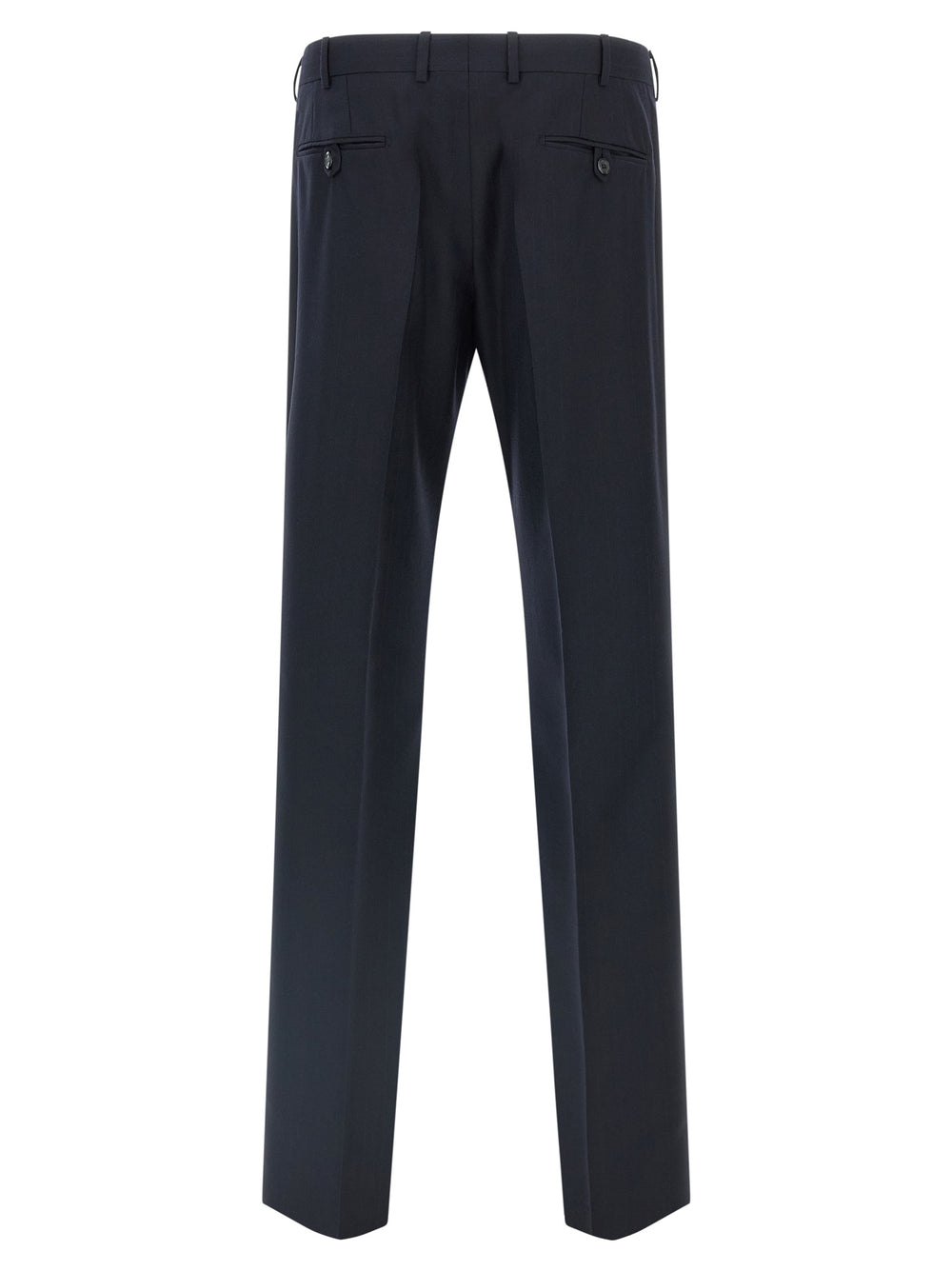 Blue Virgin Wool Two-Piece Suit