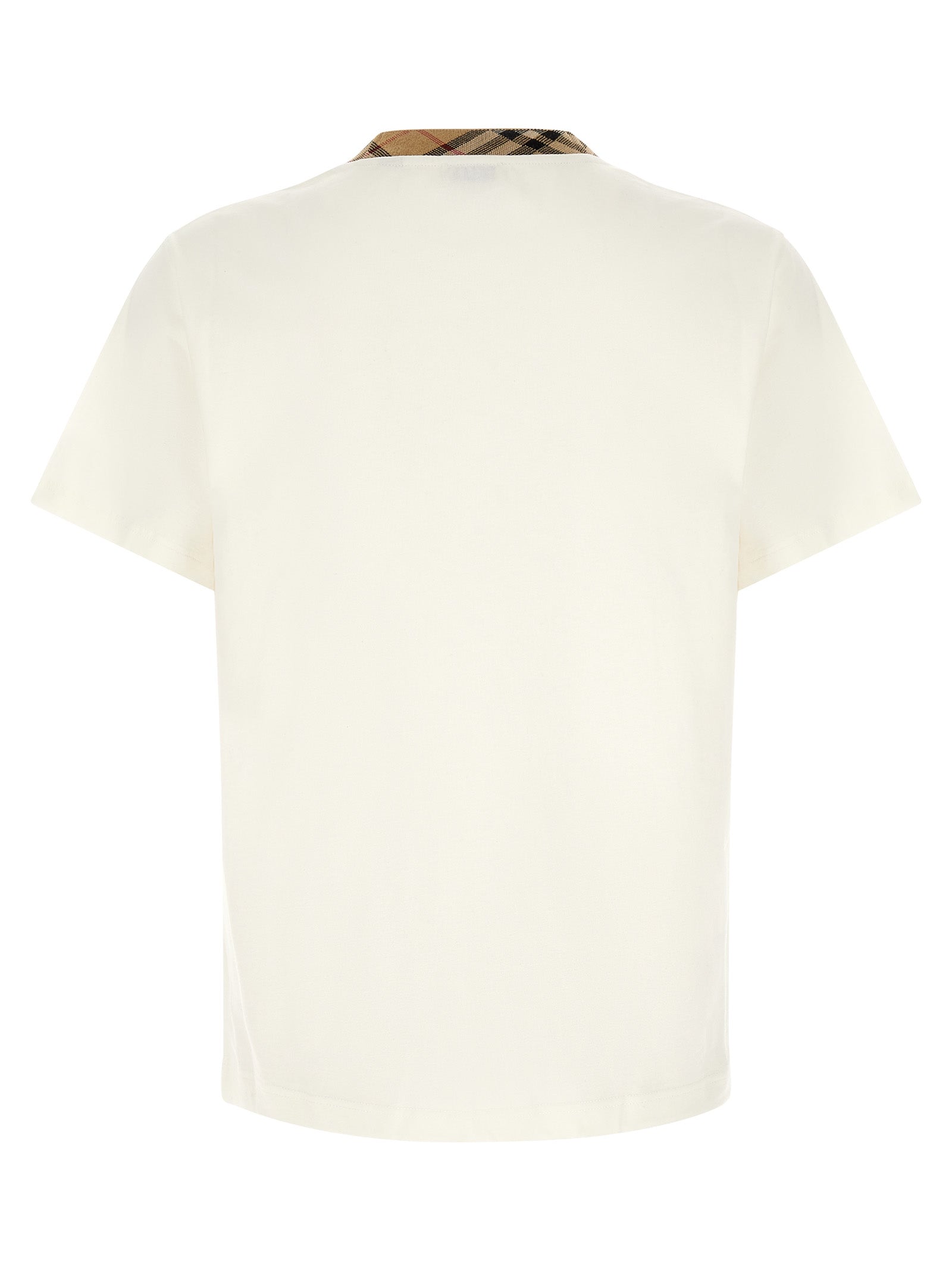 Burberry Cotton T-Shirt in Beige