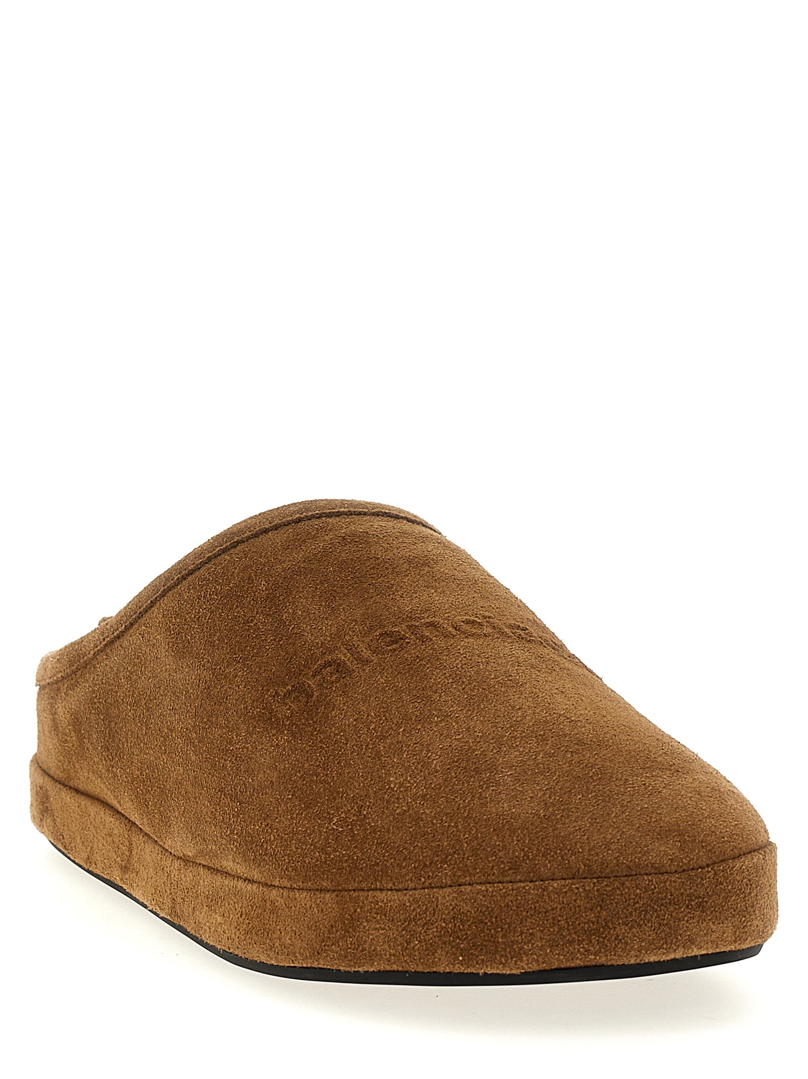 Balenciaga Calfskin Mules in Brown
