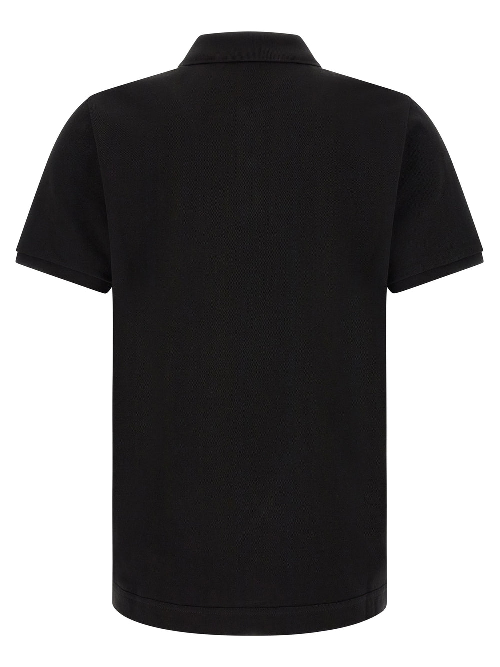 Moncler Cotton Piqué Polo Shirt in Black