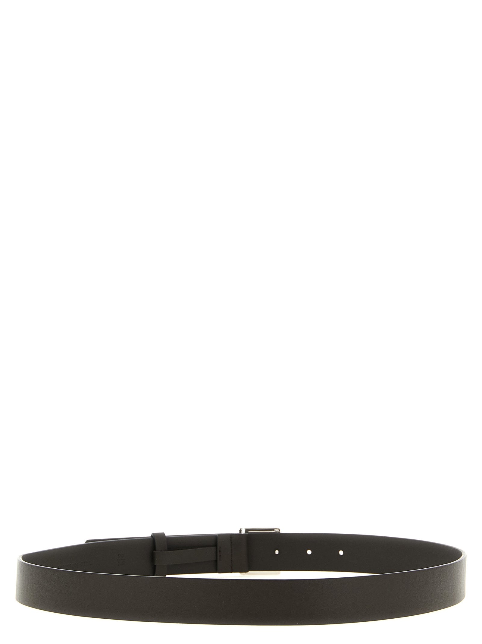 Fendi Calfskin Leather Belt in Brown